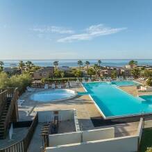 Vue aérienne du camping Le palavas