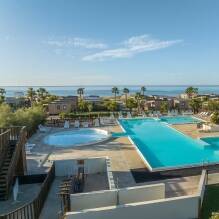 Vue aérienne du camping Le palavas