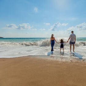 Camping En famille en bord de mer