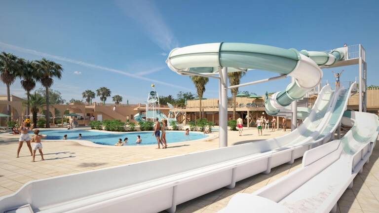 Image du camping le Neptune et de son parc aquatique