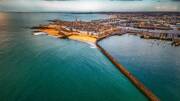 Vue aérienne de la ville de Saint Malo