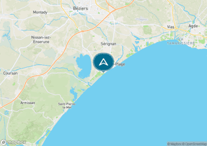 Localisez le camping sur la carte